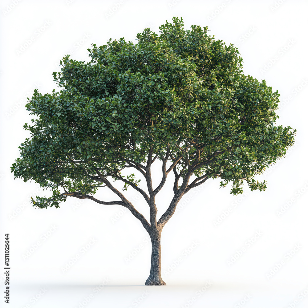 Tropical tree on the empty space background. Tropical tree on the empty space background.