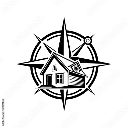 Skyline Keys Elegant Realty Logo Concept