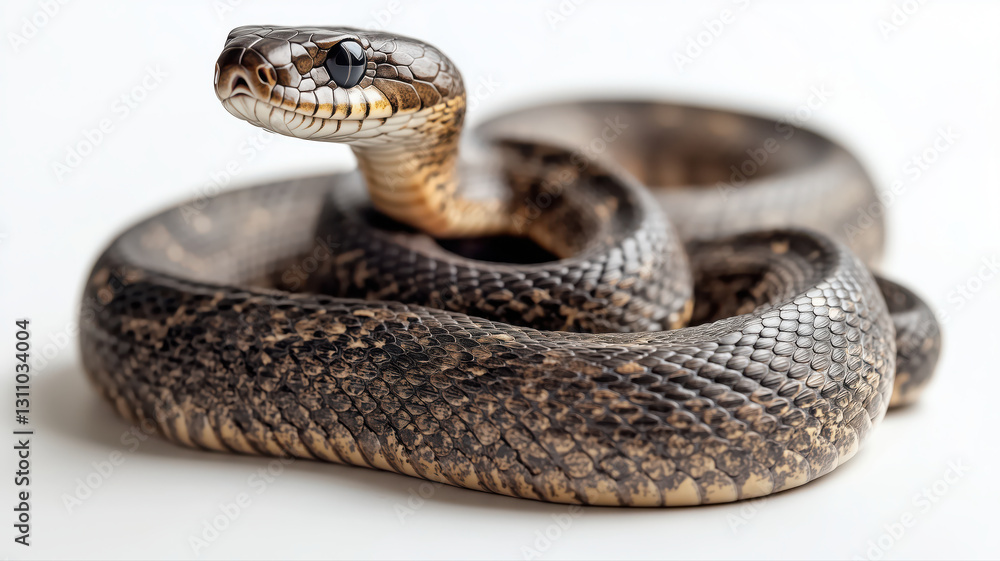Obraz premium Snake isolated on white background.