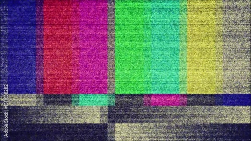 TV Color Bars Test Screen 4k slow motion background video