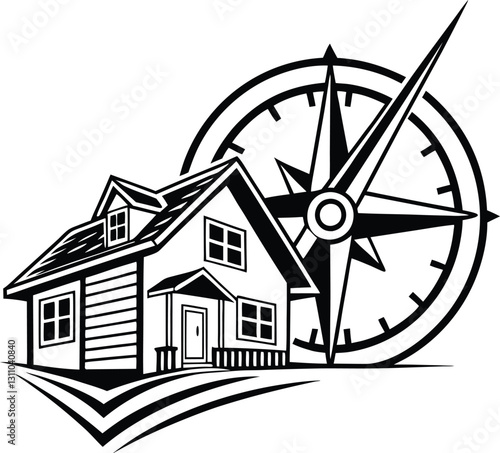 Haven Heights Minimalist Real Estate Emblem