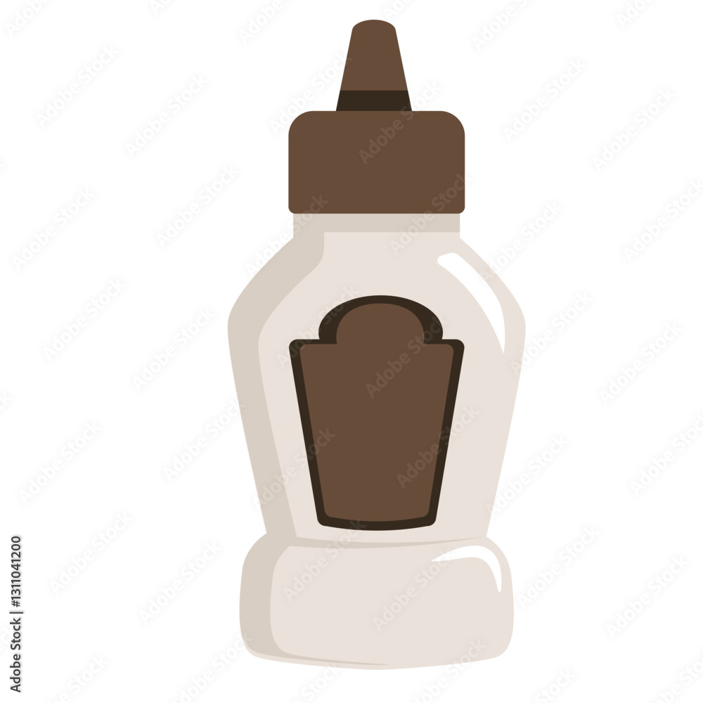Vector Illustration of bottle container of jam sauce Vector Illustration of bottle container of jam sauce