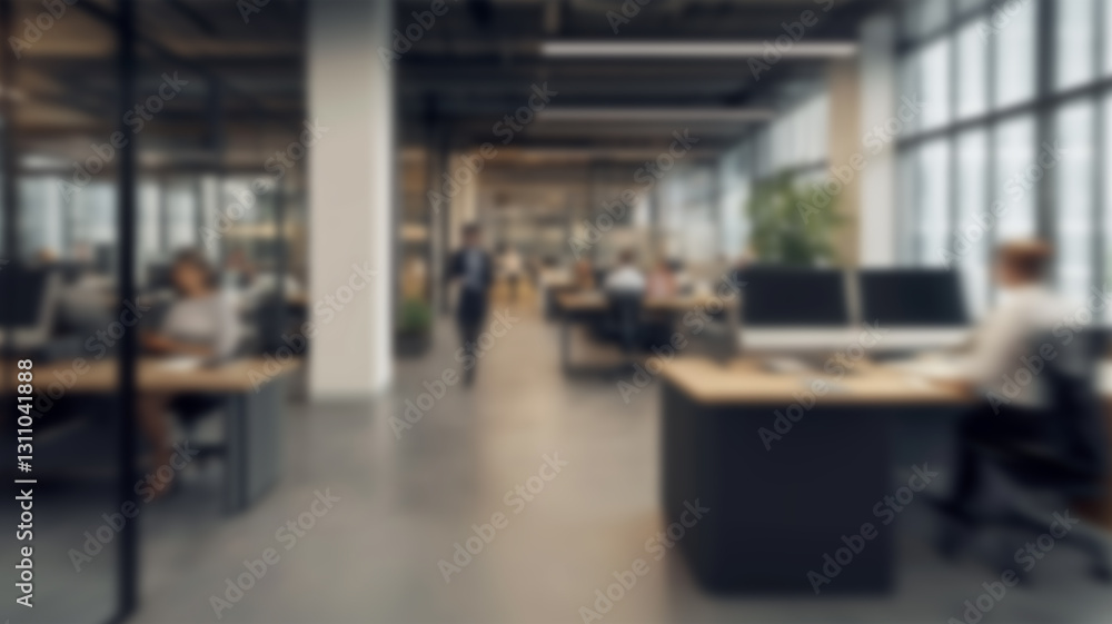 Blurred background of the dynamic vibe of a modern workplace, capturing the blurred motion of people traversing the office. Blurred background of the dynamic vibe of a modern workplace, capturing the blurred motion of people traversing the office.
