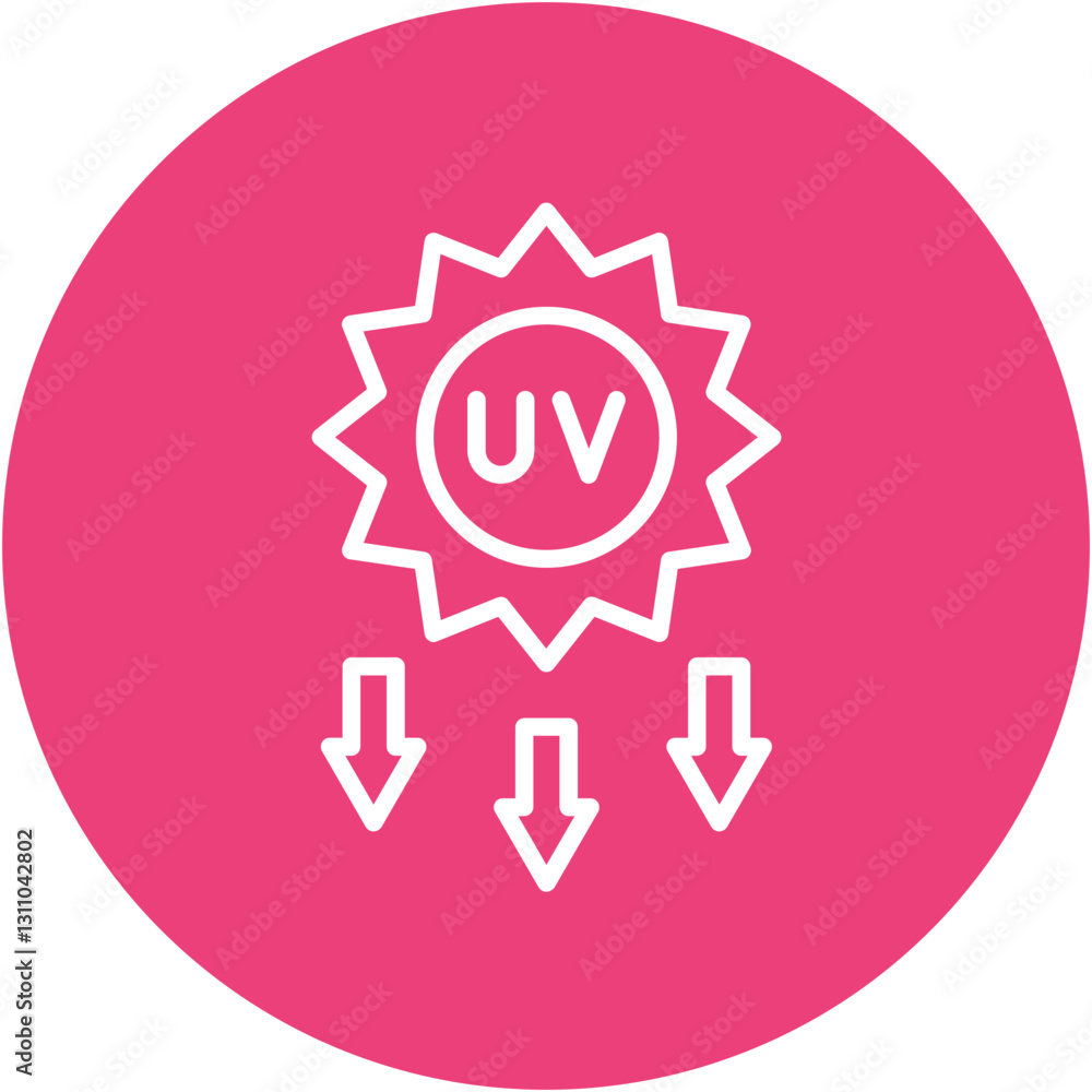 UV Light Source Icon UV Light Source Icon