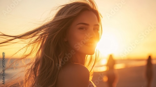 Feminine elegance and inner peace. Her presence is matched by the warm glow o...