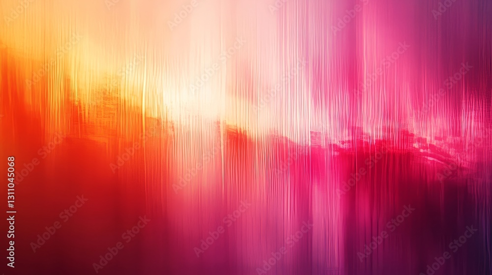 Bold gradient from deep red to bright pink, powerful and dynamic