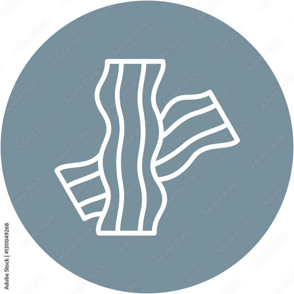 Bacon Strip Icon Bacon Strip Icon