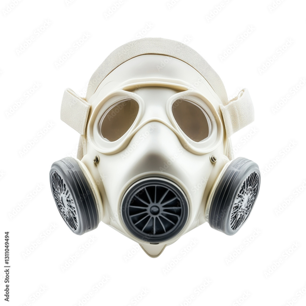 Safety First Respirator Mask on transparent background. Safety First Respirator Mask on transparent background.