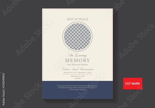Memorial Funeral Flyer Templates illustration