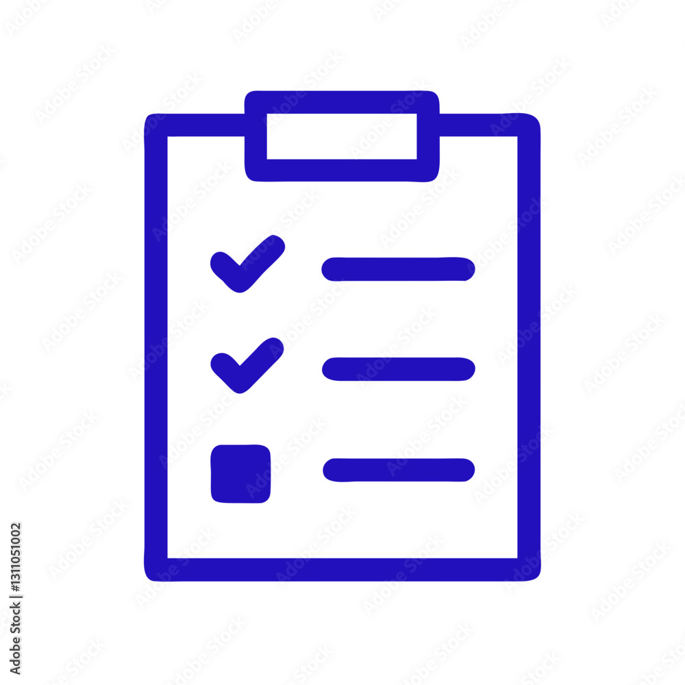 Minimalist Checklist Icon for Task Management, Productivity, and Business Planning Minimalist Checklist Icon for Task Management, Productivity, and Business Planning