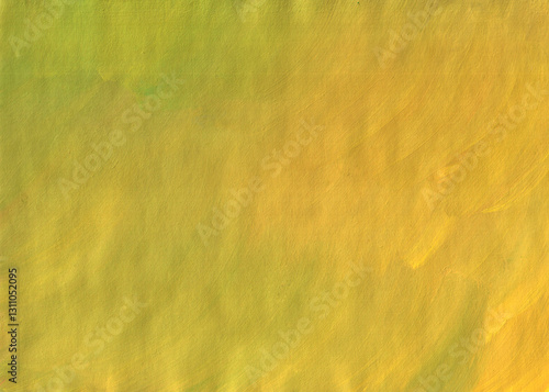 Yellow beige light orange brown watercolor gouache background - paints on a rough texture paper. Pastel grunge backdrop for your design