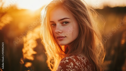Feminine elegance and inner peace. Her presence is matched by the warm glow o...