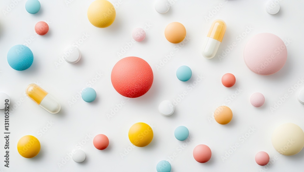Colorful pills and capsules on white background (1) Colorful pills and capsules on white background (1)