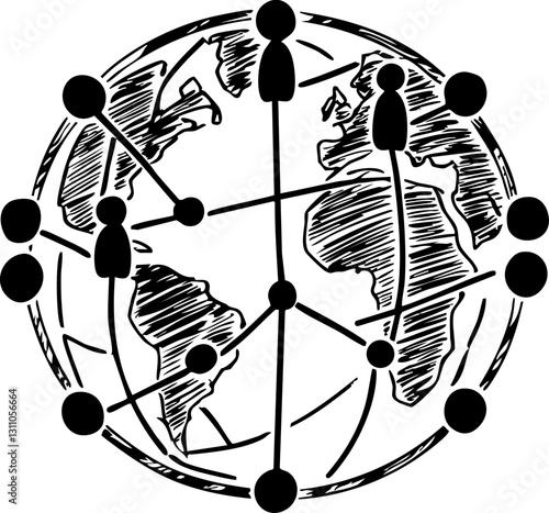 Global networking event highlights virtual meeting digital interaction online environment engaging perspective collaboration concept