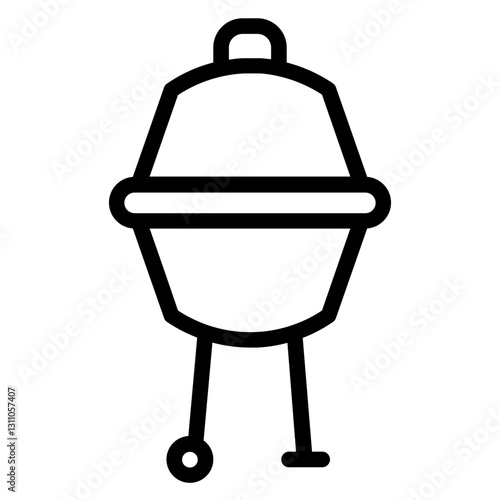 Bbq Easter Spring Line Icon