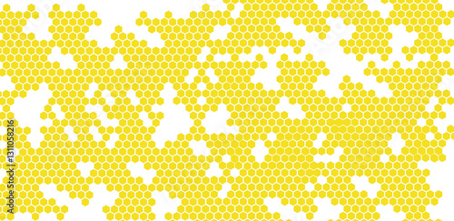 Honeycomb hexagon background vector illustration