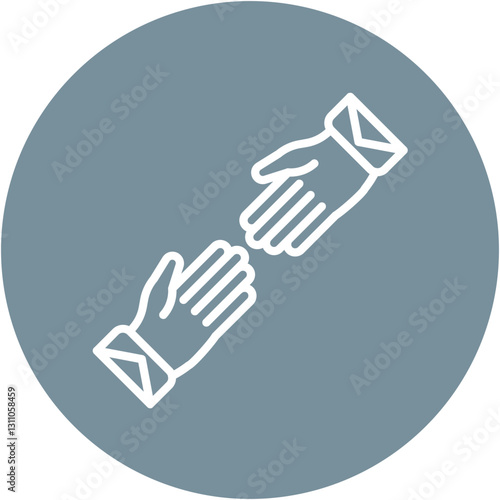 Hands Reaching Out Icon