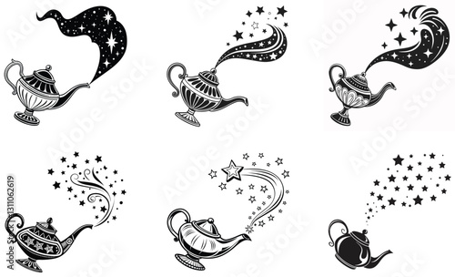 Hand drawn miscellaneous doodle illustration