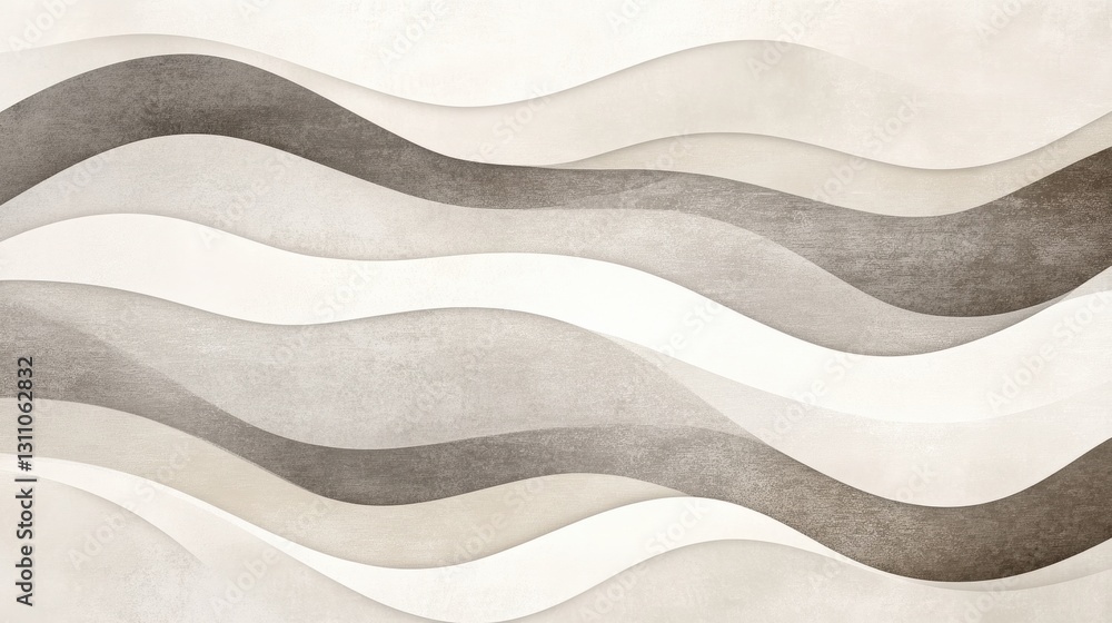 Abstract Wave Composition: A minimalist abstract design featuring undulating waves in various shades of gray, creating a sense of movement and harmony. Abstract Wave Composition: A minimalist abstract design featuring undulating waves in various shades of gray, creating a sense of movement and harmony.
