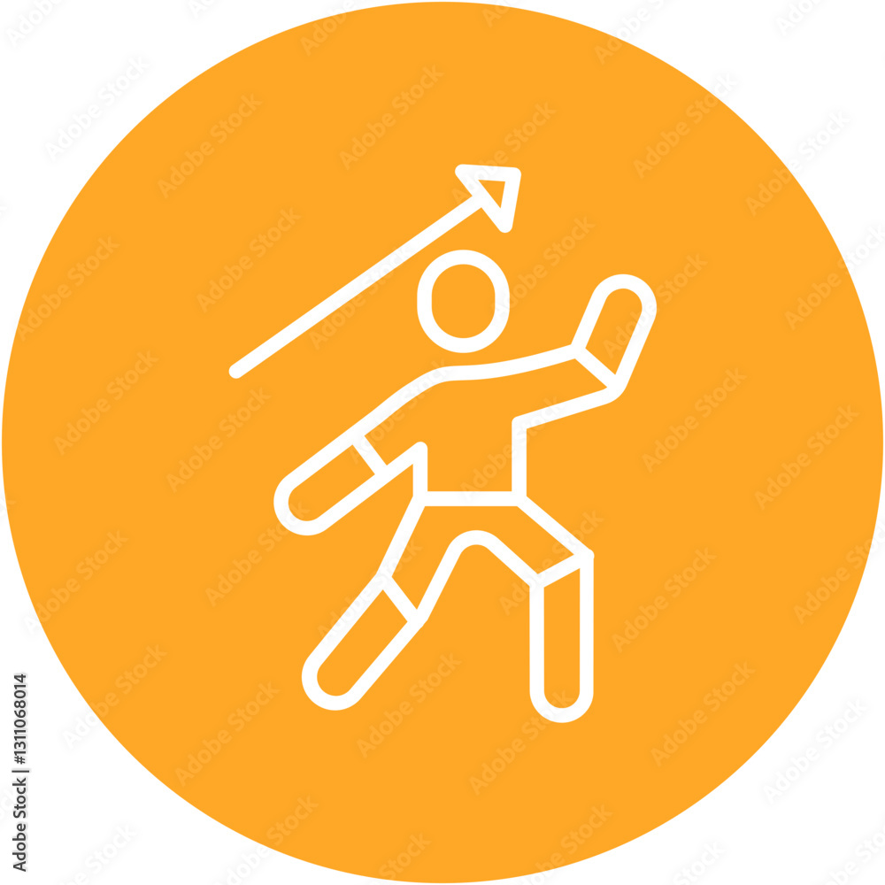 Fototapeta premium Javelin Throw Icon