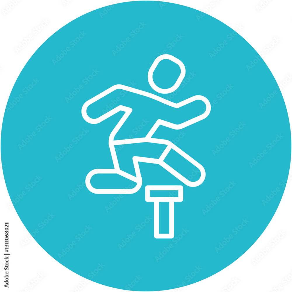 Fototapeta premium Hurdles Icon