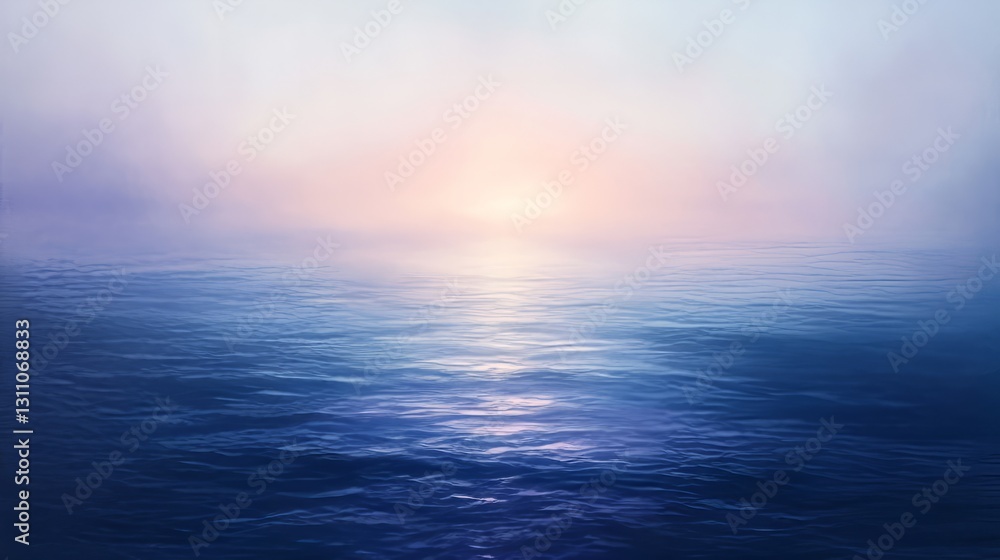Obraz premium Subtle gradient from soft blue to lavender, dreamy and calm 