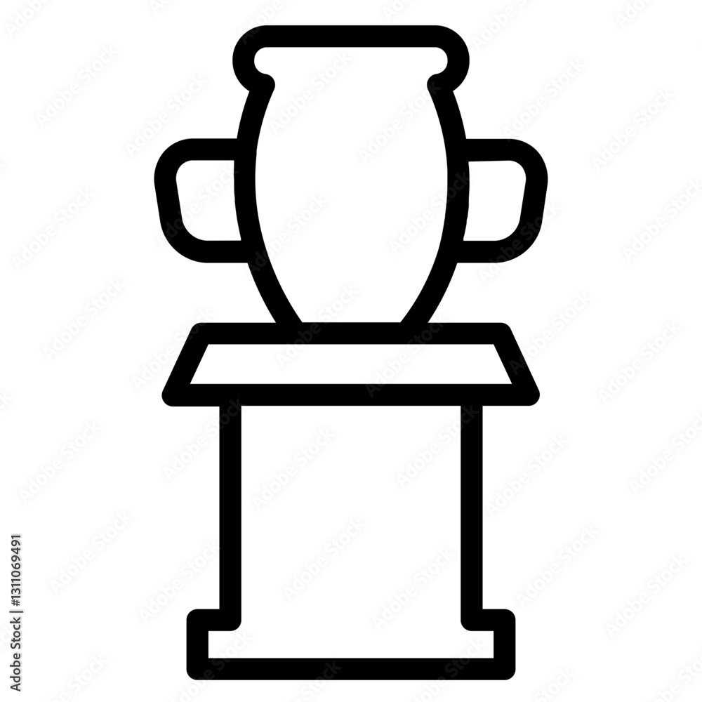 Art Contour Gallery Line Icon Art Contour Gallery Line Icon