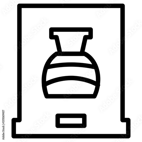 Art Artefact Cultural Line Icon