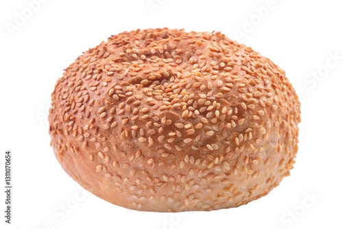 Obraz na płótnie Bread with sesame seeds isolated w salonie