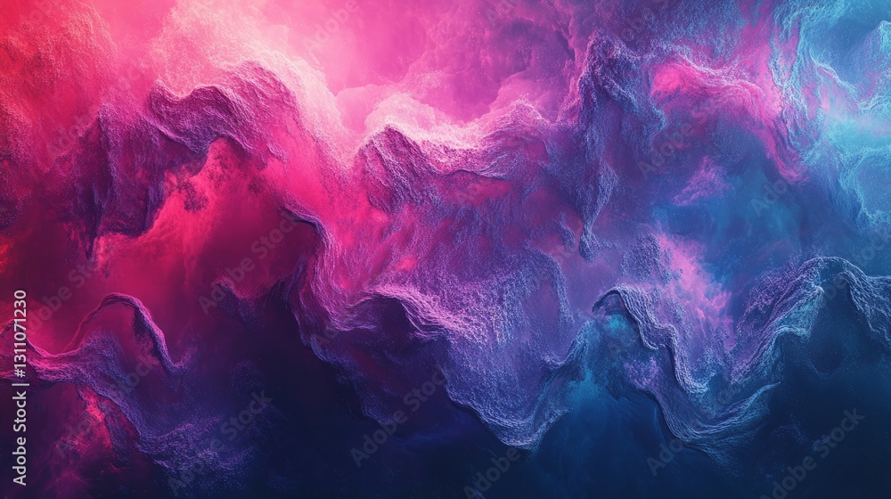 Bold gradient of neon pink, purple, and blue blending into each other Bold gradient of neon pink, purple, and blue blending into each other