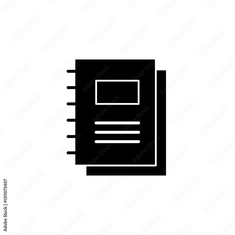 Text Book glyph icon Text Book glyph icon