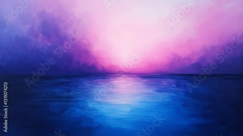 Gradient from cobalt blue to soft violet, calm yet striking 