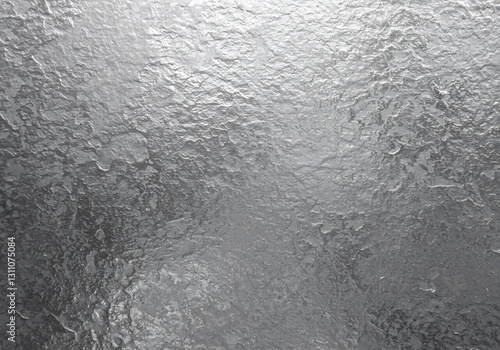 Textured Silver Metal Background Subtle Light Reflection. AI Generated
