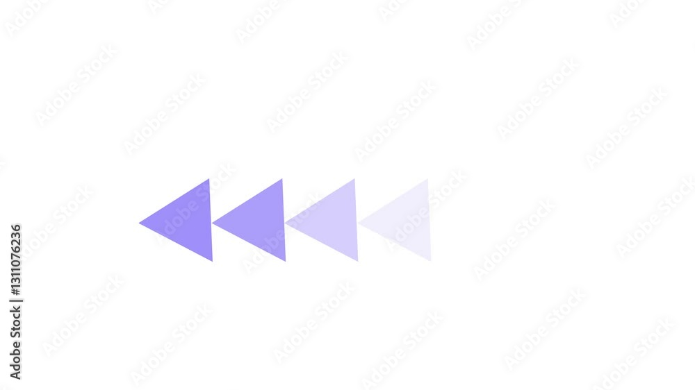 Left arrow animation on a white background. Left arrow animation on a white background.