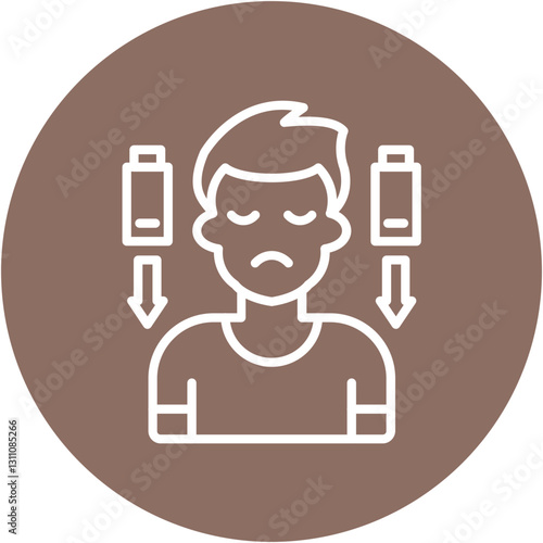 Drained Battery Icon