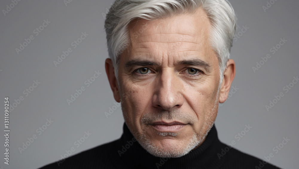 Confident Senior Architect with Silver Hair Confident Senior Architect with Silver Hair