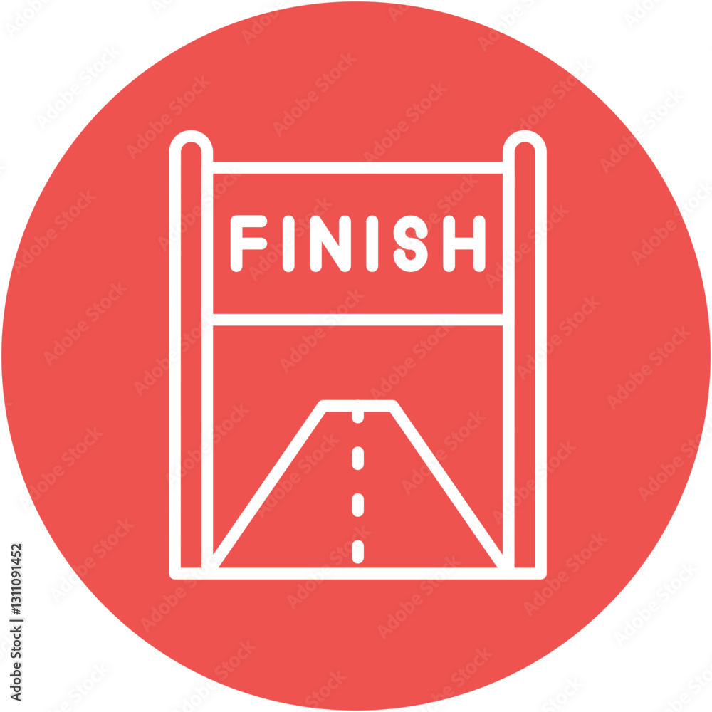 Finish Line Icon Finish Line Icon