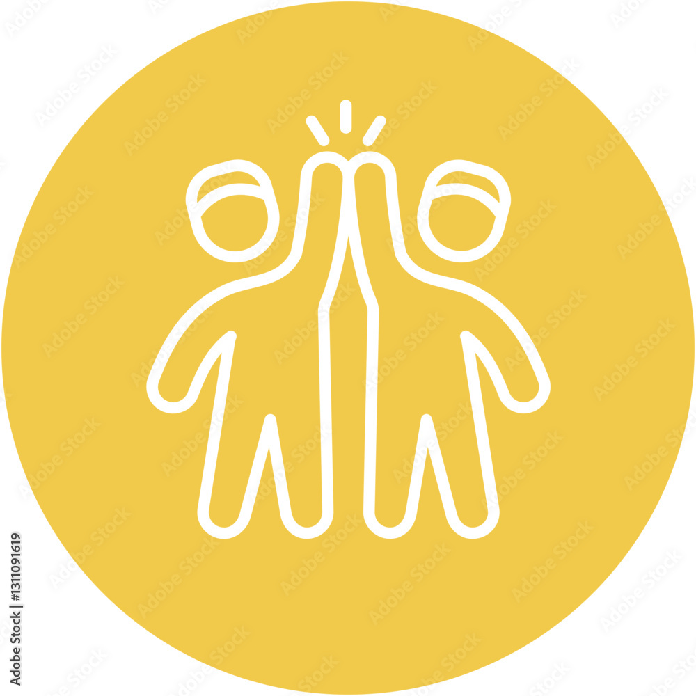 High Five Crowd Icon High Five Crowd Icon