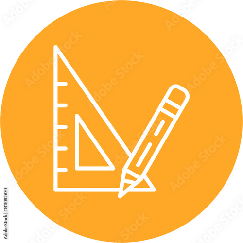 Drafting Triangle Icon