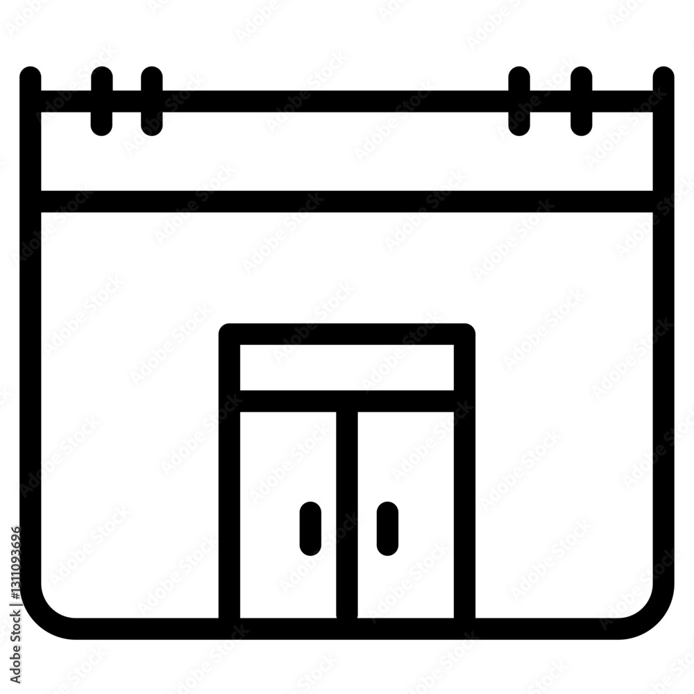 Jail Prison Barbed Line Icon Jail Prison Barbed Line Icon