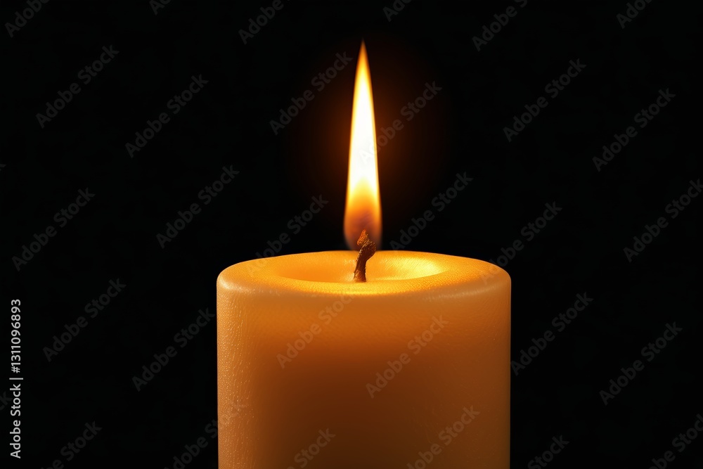 a close up of a lit candle with a black background a close up of a lit candle with a black background