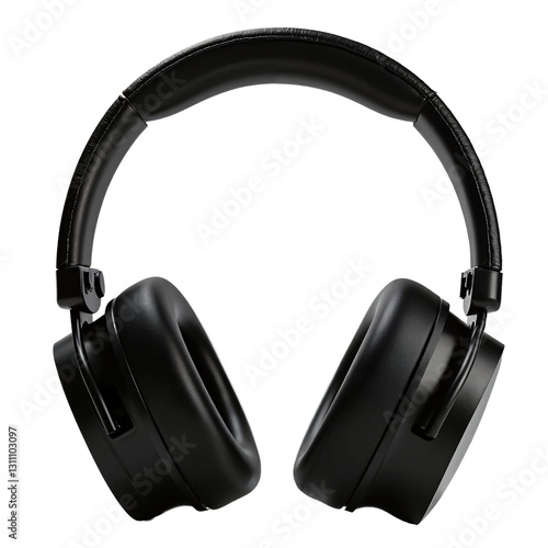 Sleek Black Wireless Headphones Suitable for Music and Gaming