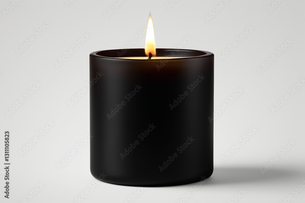 a close up of a candle with a lit candle in it a close up of a candle with a lit candle in it