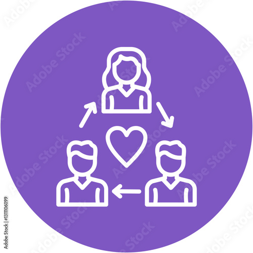 Love Triangle Icon