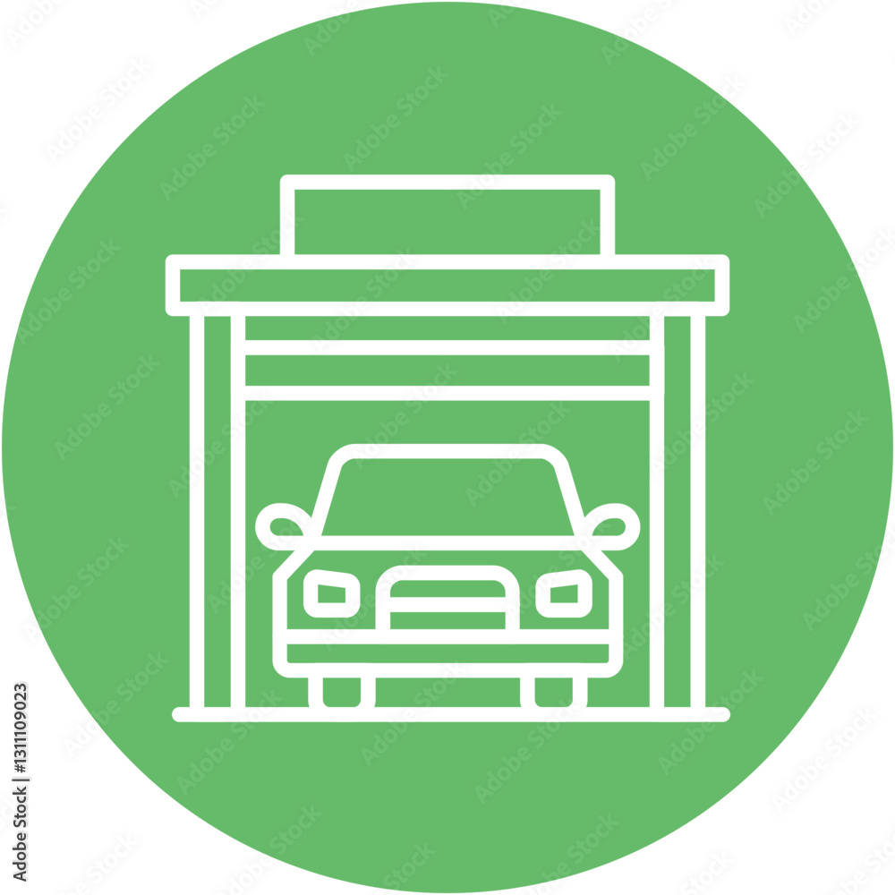 Parking Garage Icon Parking Garage Icon