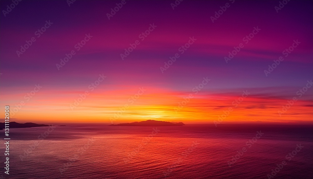 Obraz premium Blazing Sunset Gradient. Fuchsia & purple to hot orange transition. Fiery, dramatic texture. Intense, vibrant background.