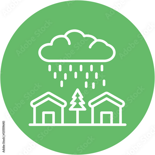 Monsoon Climate Icon