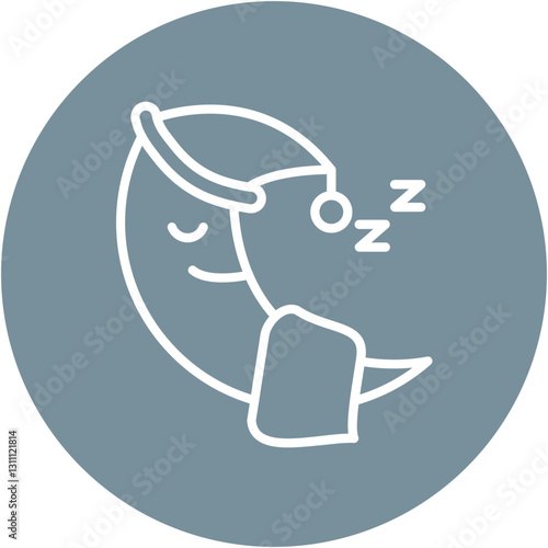 Sleepy Moon Icon