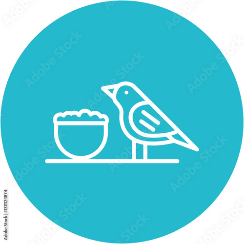 Bird Feeding Icon