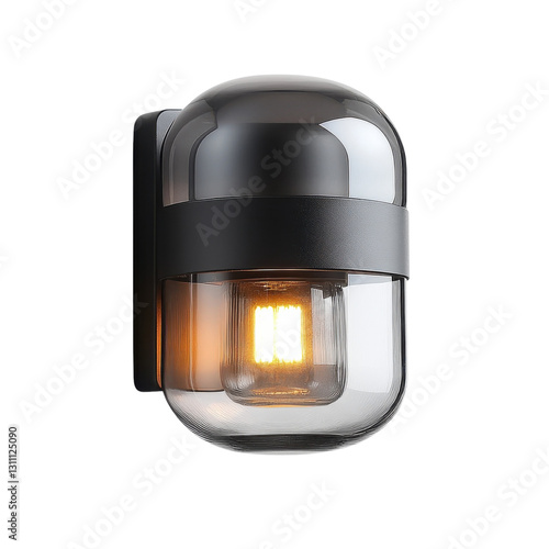 LED Outdoor Wall Sconce Lighting on transparent background.
